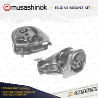 Musashinok LH + RH Engine Mount for Honda Civic ED CRX EF Concerto MA 84-93 Auto