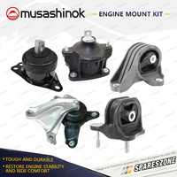 Musashinok Full Engine Mount Kit for Honda Accord CR2 2.4L 4Cyl K24W3 13-19 Auto