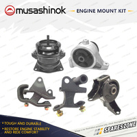 Musashinok Full Engine Mount Kit for Honda MDX YD1 3.5L V6 4WD J35A5 02-07 Auto