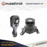 Rear + RH Engine Mount Kit for Honda HRV RU5 Fit GK5 1.5L 1.8L 14-On Man CVT