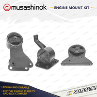 Musashinok Full Engine Mount Kit for Hyundai Lantra J1 1.6L 4Cyl G4CR 91-92 Auto