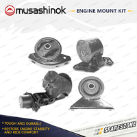 Musashinok Full Engine Mount Kit for Hyundai Excel X3 1.5L SOHC G4EK 96-98 Auto