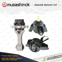 Musashinok Full Engine Mount Kit for Hyundai Accent RB 1.4L G4LC 15-17 Man CVT