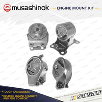 Musashinok Full Engine Mount Kit for Hyundai Sonata EF EF-B 2.0L 2.4L Manual