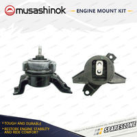 Musashinok LH + RH Engine Mount Kit for Hyundai Santa Fe DM 2.2L 3.3L 12-18 Auto