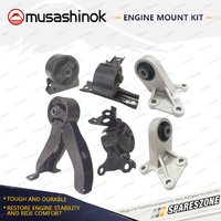 Musashinok Full Engine Mount Kit for Jeep Patriot MK 2.4L ED3 4WD 07-17 Auto