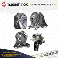 Musashinok Full Engine Mount Kit for Kia Sportage KM 2.7L V6 4WD G6BA 05-09 Auto