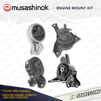 Musashinok Full Engine Mount Kit for Kia Cerato LD 2.0L 4Cyl G4GC 04-09 Manual