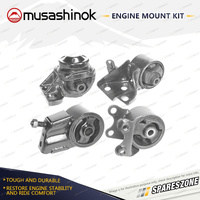 Musashinok Full Engine Mount Kit for Mazda 626 GD GE MX6 GD 2.2L 4Cyl F2 87-97