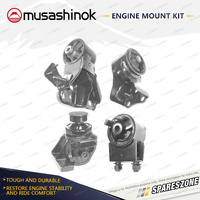 Musashinok Full Engine Mount Kit for Mazda MX6 GE 2.5L V6 4WS 2WS KL 91-97 Auto
