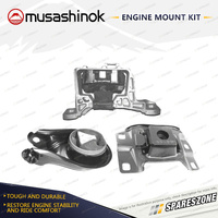 Musashinok Full Engine Mount Kit for Mazda 3 BK 2.0L 4Cyl LFDE 03-09 Auto & Man