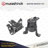 Musashinok LH + RH Engine Mount Kit for Mazda 2 DE 1.5L 4Cyl ZY 9/07-12/15 Auto