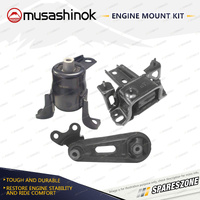 Musashinok Full Engine Mount Kit for Mazda 2 DE 1.5L 4Cyl ZY 07-15 Auto