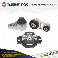 Musashinok Full Engine Mount Kit for Mazda 2 DY 1.5L 4Cyl ZY 12/02-8/07 Manual