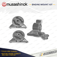 Musashinok Full Engine Mount Kit for Mitsubishi FTO 2.0L V6 6A12 94-01 Manual