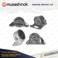 Musashinok Full Engine Mount Kit for Mitsubishi Nimbus UF RVR N23W 92-98 Auto