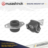 Musashinok Front LH + Top RH Engine Mount for Peugeot 307 2.0L 16V 01-08 AT MT