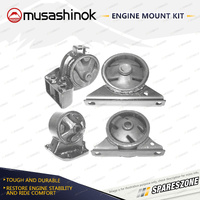 Musashinok Full Engine Mount Kit for Proton M21 Coupe 1.8L 4Cyl 4G93 97-00 Auto