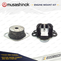 Musashinok LH + RH Engine Mount for Renault Clio X65 MK2 1.4L K4J 01-06 Auto