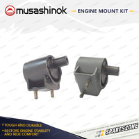 Musashinok LH + RH Engine Mount Kit for Saab 900 16 2.0L 2.1L 85-93 AT MT