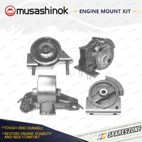 Musashinok Full Engine Mount Kit for Toyota Corolla AE93 1.6L 4AGE 89-91 Auto