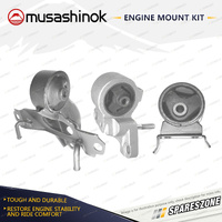 Musashinok Full Engine Mount Kit for Toyota Starlet EP82 1.3L 4Cyl 89-95 Manual