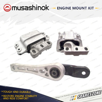 Full Engine Mount Kit for Volkswagen Caddy 2K Golf MK 6 1.6L 4Cyl 09-15 MT