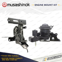 Musashinok LH + RH Engine Mount Kit for Toyota Aqua Corolla Prius Sienta Vitz