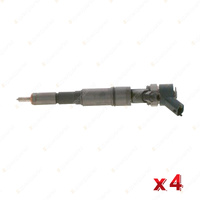 4 x Bosch Common Rail Injectors for Land Rover Freelander TD4 L314 2.0L I4 Auto