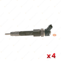 4 x Bosch Common Rail Injectors for Renault Trafic X83 1.9L I4 8V 2004-2007