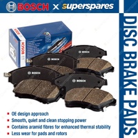 8x Front + Rear Bosch Disc Brake Pads for Land Rover Discovery 4 LA 3 TAA L319