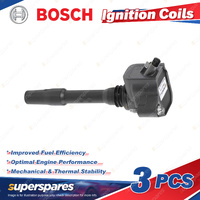 3Pcs Bosch Ignition Coils for BMW 118i F20 218i 225xe F45 i8 I12 1.5L 11/14-20