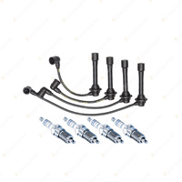 Bosch 4 Spark Plugs+Lead Kit for Mazda MX5 NA NA6C NA8C NB8C 1.6L 1.8L I4 93-00