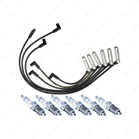 Bosch 6 Spark Plug+Lead Kit for Holden Commodore VT VS Statesman VH 3.8L V6 12V