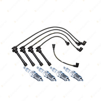 Bosch 4 Spark Plugs+Lead Kit for Mitsubishi Express SJ P03V SJ1#38 2.0L I4 94-03