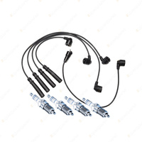 Bosch 4 Spark Plugs+Lead Kit for Toyota Hilux RN85R 90R 105R 106R 110R 130R 4 I4