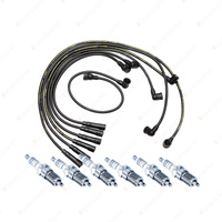 Bosch 6 Spark Plugs+Lead Kit for Ford Maverick DA KY60 WGY60 4.2L I6 125KW 88-93
