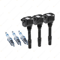 Bosch 3 Spark Plugs+3 Ignition Coils for BMW 118i F20 218i F45 1.5L B38A15A I3