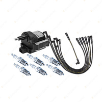 Bosch 6 Spark Plugs Coil Lead Kit for Ford Fairlane NA NC EA EB ED LTD DA DC I6