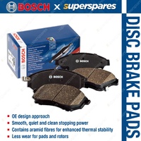 4 x Front Bosch Disc Brake Pads for Mitsubishi Outlander ZE ZF G ZH FWD AWD