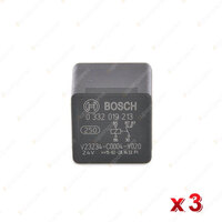 3 Pcs Bosch Multifunctional Relays 0986332202 - Rated Current 20A Voltage 24V