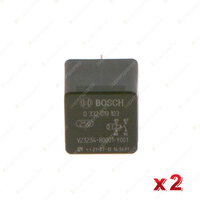2 x Bosch Multifunctional Relays 0986332209 - Rated Current 30A Voltage 12V