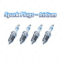 4 x Bosch Iridium Spark Plugs for Volkswagen Jetta Polo Tiguan 163 1K2 16Z 6R 5N