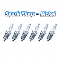 6 x Bosch Nickel Spark Plugs for Nissan Pathfinder D21 Skyline R31 Wagon