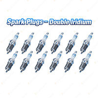 12 x Bosch Double Iridium Spark Plugs for Mercedes Benz CL600 215 S600 220