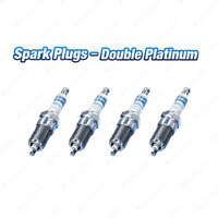 4 x Bosch Double Platinum Spark Plugs for Volkswagen Passat 3B Polo 9N3