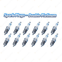 12 x Bosch Double Platinum Spark Plugs for Mercedes Benz CL600 215 S600 220