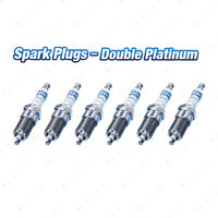 6 x Bosch Double Platinum Spark Plugs for Ford Fairlane Falcon Fairmont BA BF FG