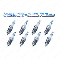 8 x Bosch Double Platinum Spark Plugs for Bentley Arnage 8Cyl 6.8L