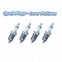 4 x Bosch Laser Platinum Spark Plugs for Mitsubishi Outlander ZE Pajero NK NL